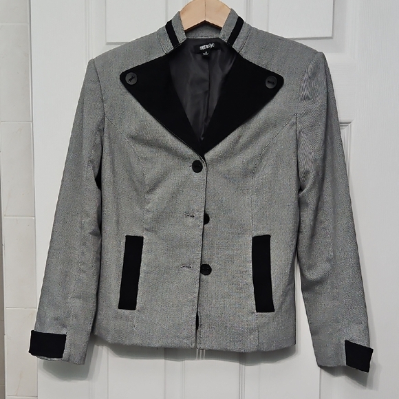metrostyle Jackets & Blazers - Vintage German-style Gray and Black Blazer